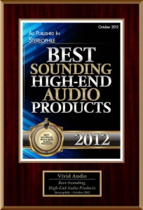 Vivid Audio K1 won Stereophile Magazine’s 2012 Loudspeaker of the Year (POTY)