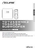 TD725SWMk2 and TD520SW Manual in English PDF