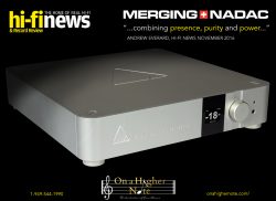 Hi-Fi News Merging+NADAC review November 2016