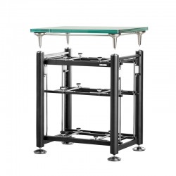 Exoteryc 3 Tier Rack with Glass Turntable Platform