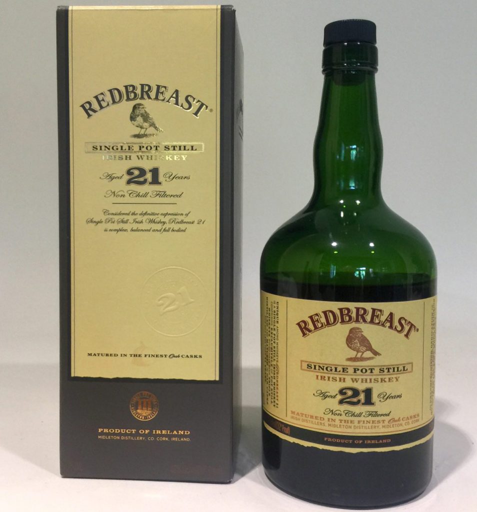 Redbreast 21 whiskey