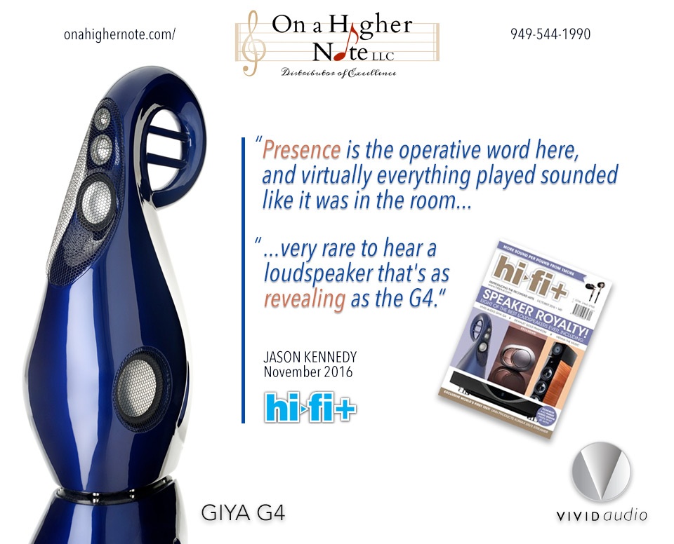 Hi-Fi+ review of Vivid Audio Giya G4 loudspeaker