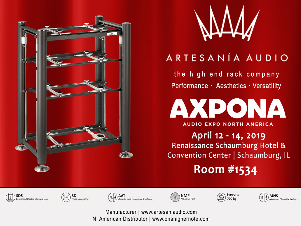 Artesania Audio High End Rack at AXPONA 2019 - Einstein Audio in Chicago -  On a Higher Note