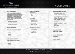 Artesania Audio Accessories