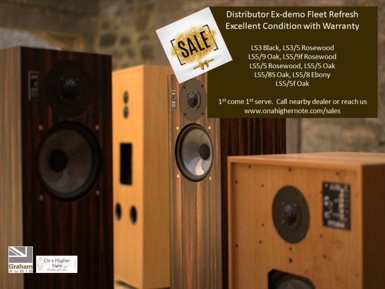 Graham Audio distributor ex demos fleet refresh Sale - call your Graham