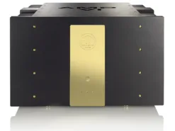 Accustic Arts AMP VI stereo amplifier in black with gold hardware