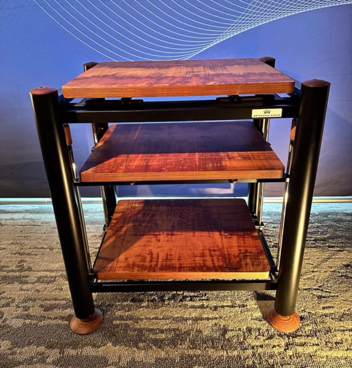 Artesania limited edition Exoteryc Pro Panzerholz editions, shown here with optional Panzerholz shelving